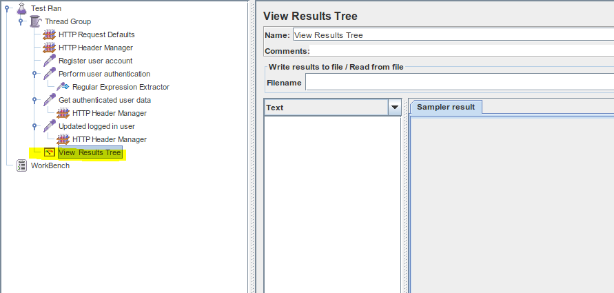 JMeter View Results Tree