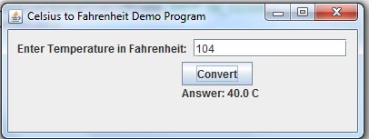 Java - Fahrenheit to Celsius degree